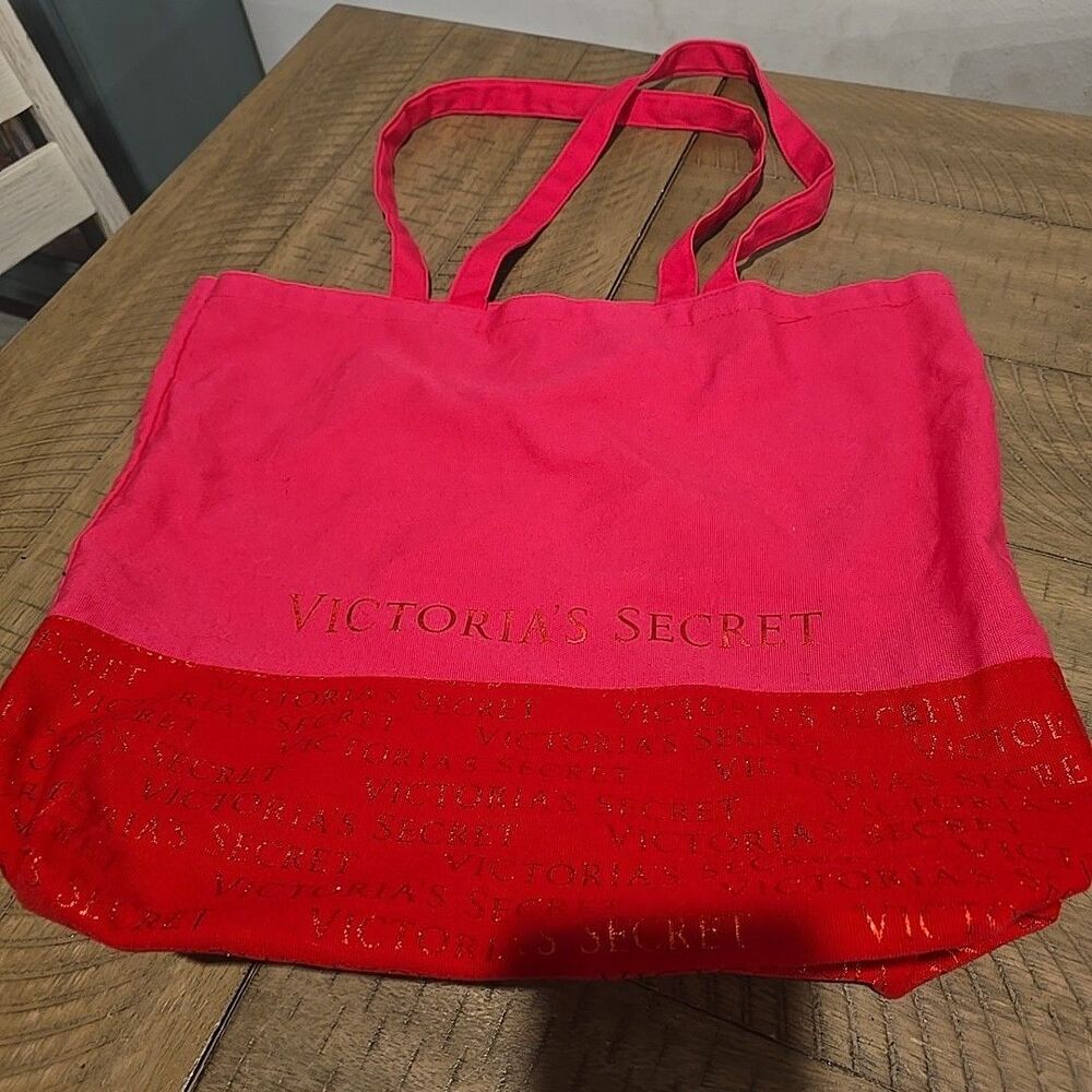 Large Victoria's Secret Shoulder Bag Pink Red